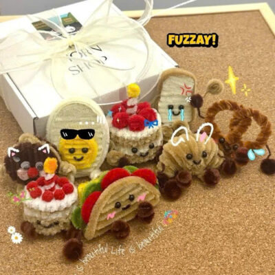 móc khóa bánh kẽm nhung